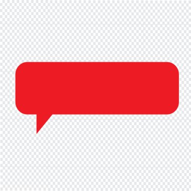 Konuşma balonu simgesinin illüstrasyon simge tasarım