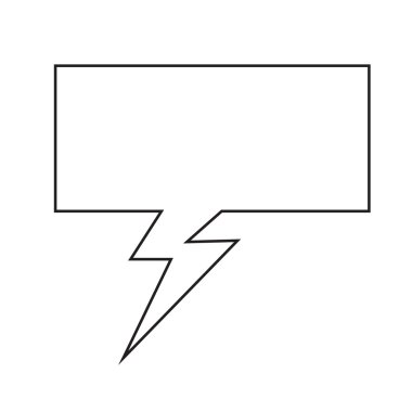 Konuşma balonu simgesinin illüstrasyon simge tasarım