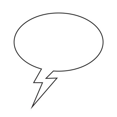 Konuşma balonu simgesinin illüstrasyon simge tasarım