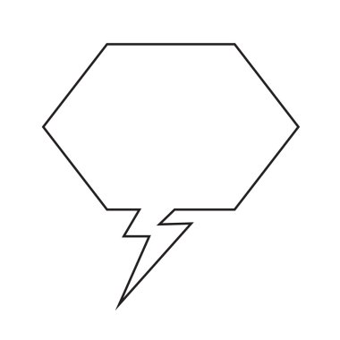 Konuşma balonu simgesinin illüstrasyon simge tasarım