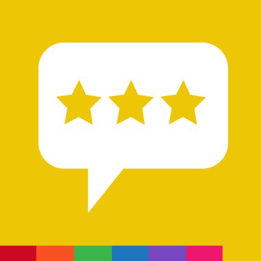 Konuşma balonu simgesinin illüstrasyon simge tasarım