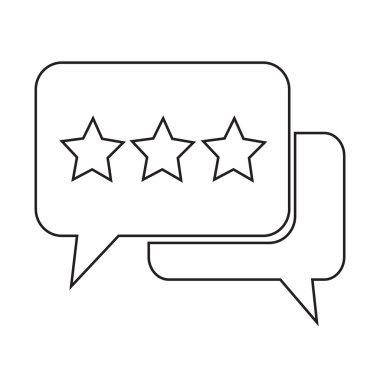 Konuşma balonu simgesinin illüstrasyon simge tasarım