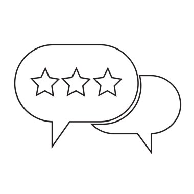 Konuşma balonu simgesinin illüstrasyon simge tasarım