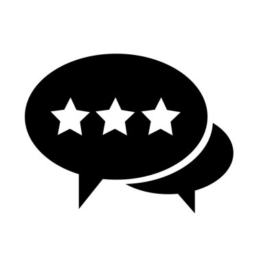 Konuşma balonu simgesinin illüstrasyon simge tasarım