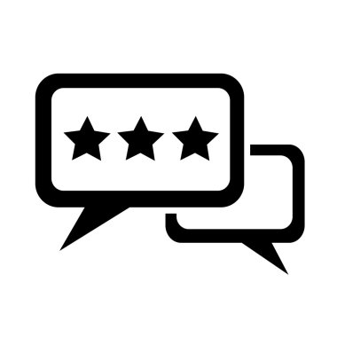 Konuşma balonu simgesinin illüstrasyon simge tasarım