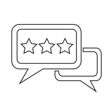 Konuşma balonu simgesinin illüstrasyon simge tasarım