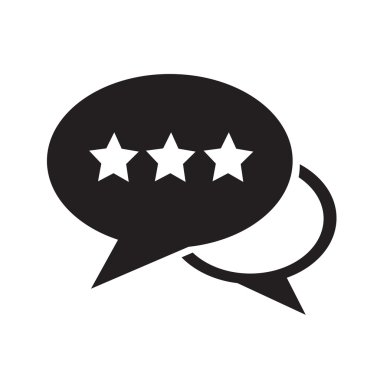 Konuşma balonu simgesinin illüstrasyon simge tasarım