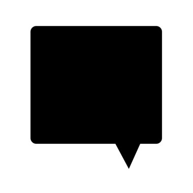 Konuşma balonu simgesinin illüstrasyon simge tasarım