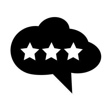 Konuşma balonu simgesinin illüstrasyon simge tasarım