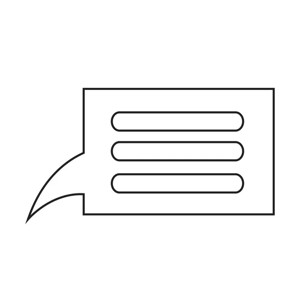 Ícone de bolha de fala Design de símbolo de ilustração —  Vetores de Stock