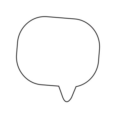 Konuşma balonu simgesinin illüstrasyon simge tasarım