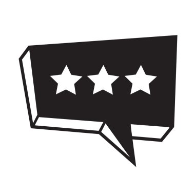 Konuşma balonu simgesinin illüstrasyon simge tasarım