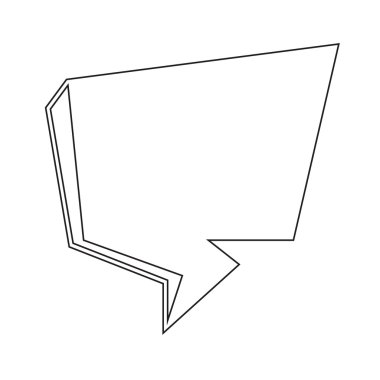 Konuşma balonu simgesinin illüstrasyon simge tasarım