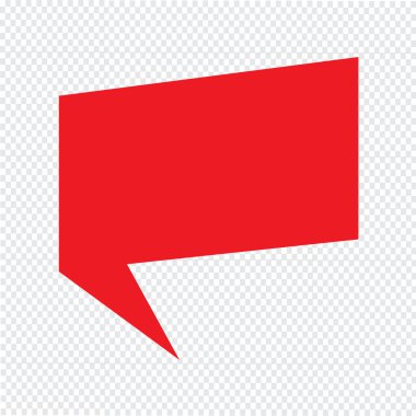 Konuşma balonu simgesinin illüstrasyon simge tasarım