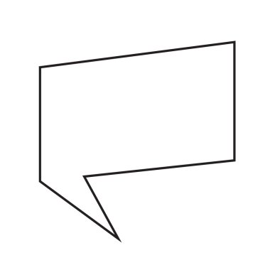 Konuşma balonu simgesinin illüstrasyon simge tasarım