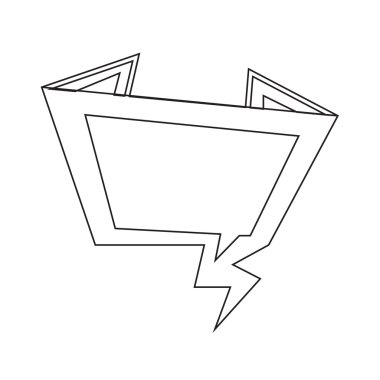 Konuşma balonu simgesinin illüstrasyon simge tasarım