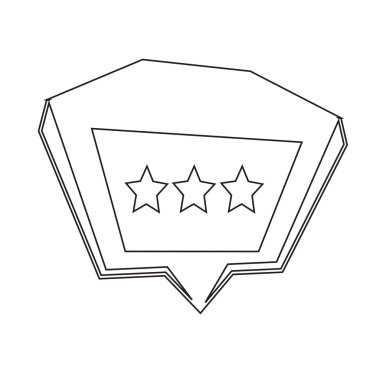 Konuşma balonu simgesinin illüstrasyon simge tasarım