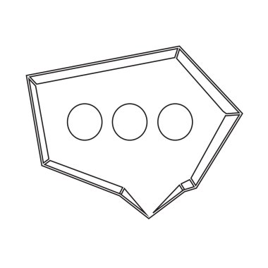 Konuşma balonu simgesinin illüstrasyon simge tasarım