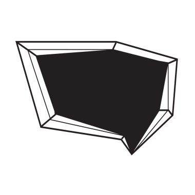 Konuşma balonu simgesinin illüstrasyon simge tasarım