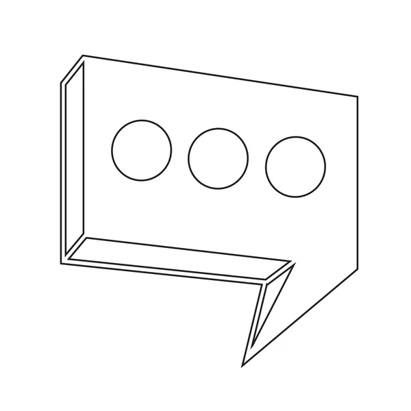 Speech bubble icon Illustration symbol design — Stock Vector