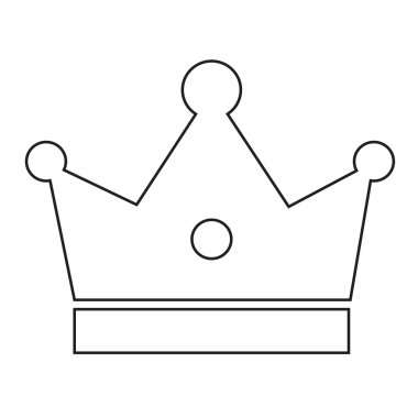 Taç simge illüstrasyon tasarım