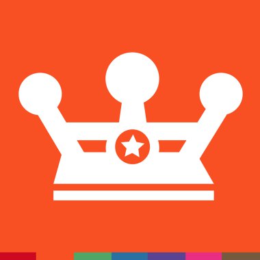 Taç simge illüstrasyon tasarım