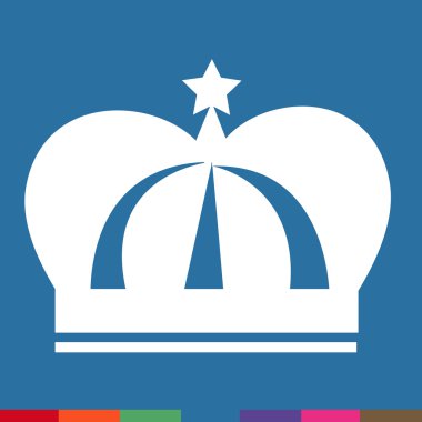 Taç simge illüstrasyon tasarım