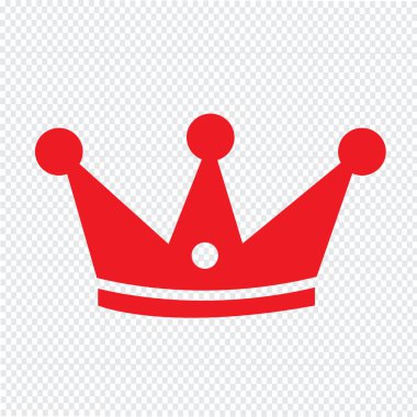 Taç simge illüstrasyon tasarım