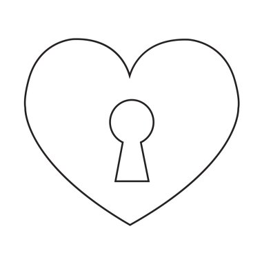 Kalp simgesi illüstrasyon işareti tasarım