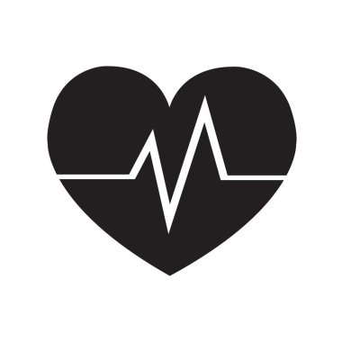 Kalp simgesi illüstrasyon işareti tasarım