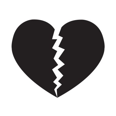 Kalp simgesi illüstrasyon işareti tasarım