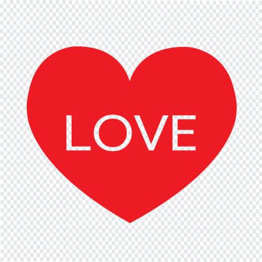 Kalp simgesi illüstrasyon işareti tasarım