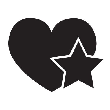 Kalp simgesi illüstrasyon işareti tasarım