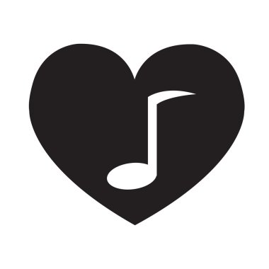 Kalp simgesi illüstrasyon işareti tasarım