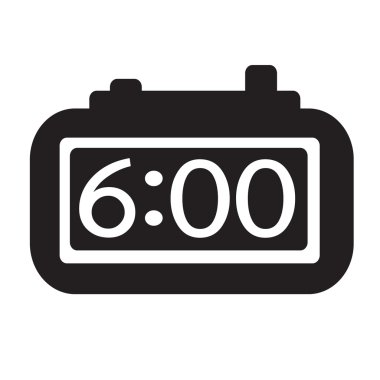 Saat saat simgesi illüstrasyon işareti tasarım