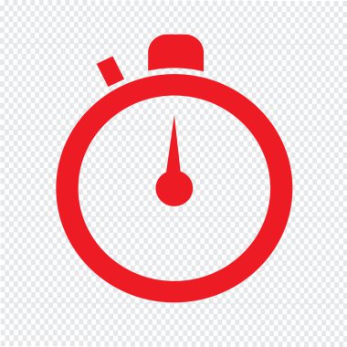 Saat saat simgesi illüstrasyon işareti tasarım