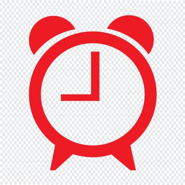 Saat saat simgesi illüstrasyon işareti tasarım