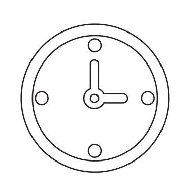 Saat saat simgesi illüstrasyon işareti tasarım