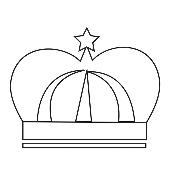 Icono de corona Diseño de ilustración — Vector de stock