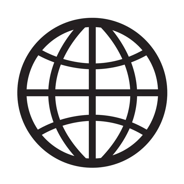Glob ikona ilustracja projektu — Wektor stockowy