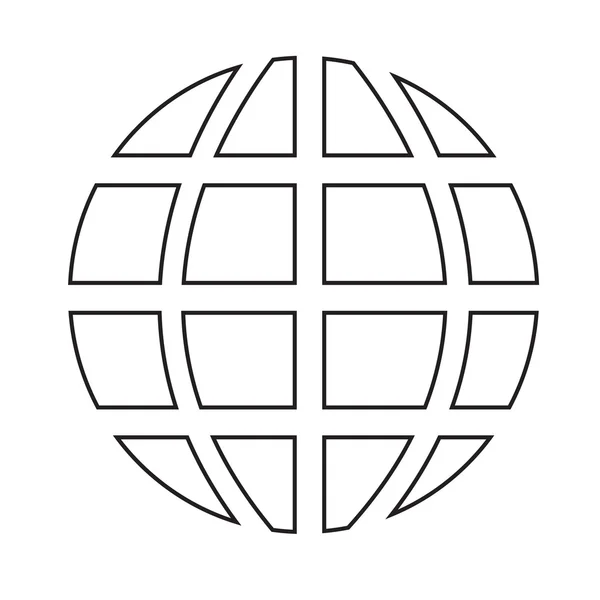 Icône de globe design Illustration — Image vectorielle