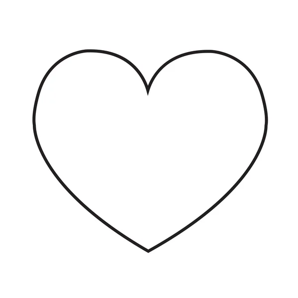 Heart ikon Illustration tecken design — Stock vektor