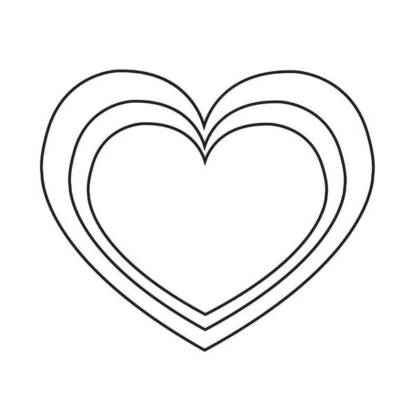 Serce ikona ilustracja wzór znak — Wektor stockowy