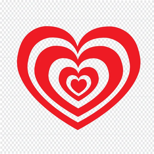 Heart icon Illustration sign design — Stock Vector