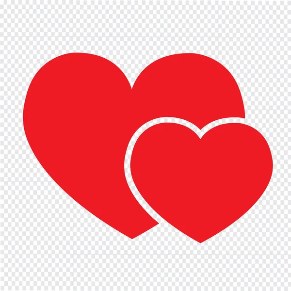Ícone do coração Design de sinal de ilustração —  Vetores de Stock