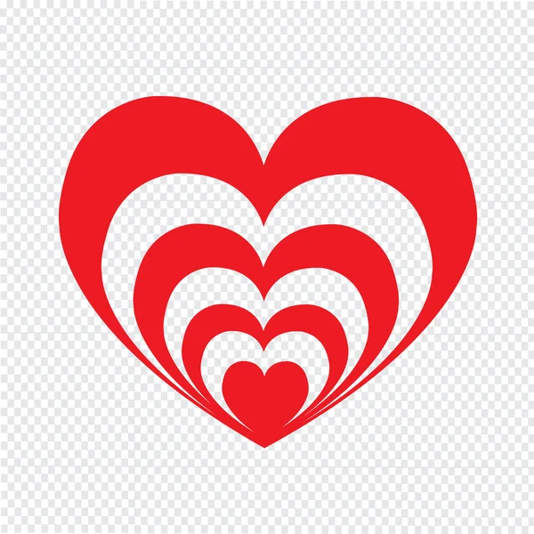 Heart icon Illustration sign design — Stock Vector