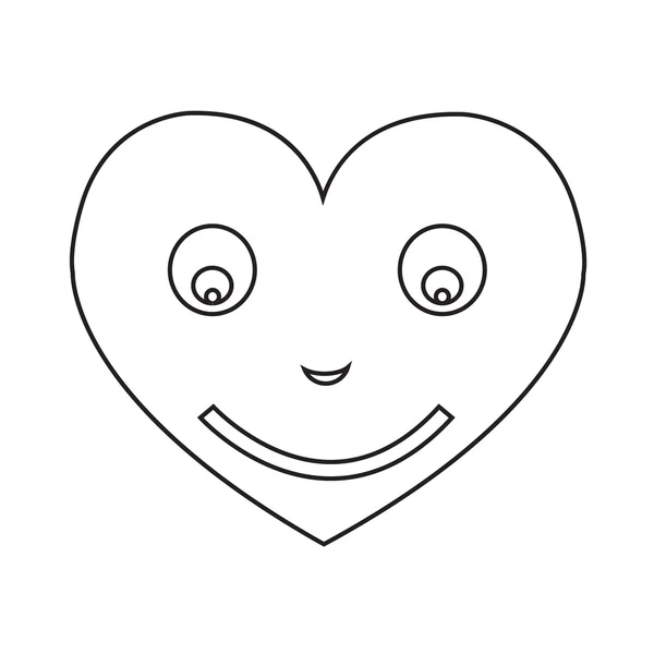 心顔感情アイコン イラスト サイン デザイン — ストックベクタ