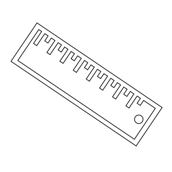 Дизайн знака "Иллюстрация Линейки" — стоковый вектор