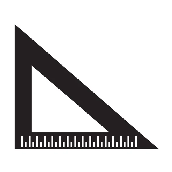 Trójkąt władca ikona ilustracja wzór znak — Wektor stockowy