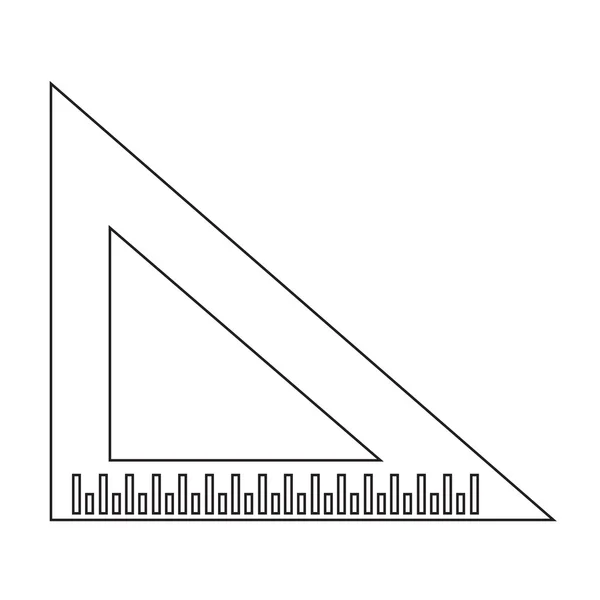 三角尺图标插画标志设计 — 图库矢量图片